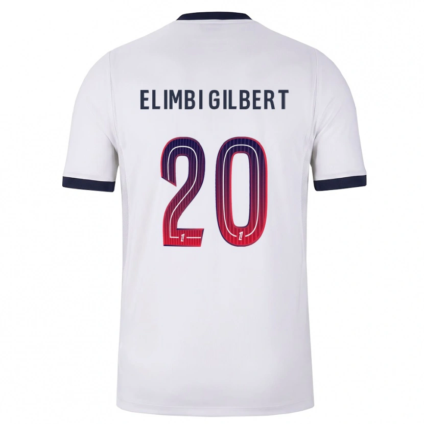 Danxen Homme Maillot Tara Elimbi Gilbert #20 Blanc Noir Rouge Tenues Extérieur 2026/27 T-Shirt