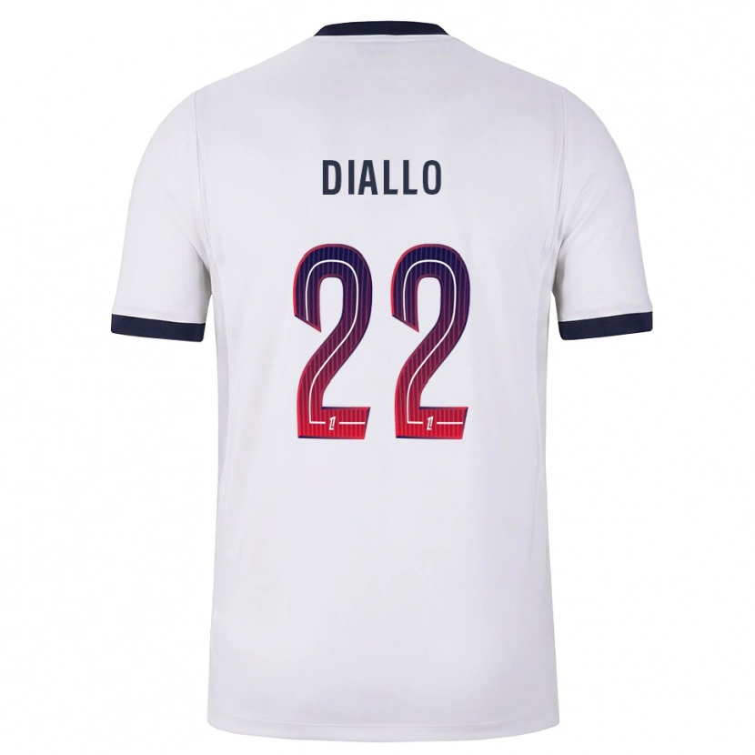 Danxen Homme Maillot Abdou Diallo #22 Blanc Noir Rouge Tenues Extérieur 2026/27 T-Shirt