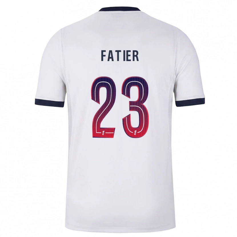 Danxen Homme Maillot Noémie Fatier #23 Blanc Noir Rouge Tenues Extérieur 2026/27 T-Shirt