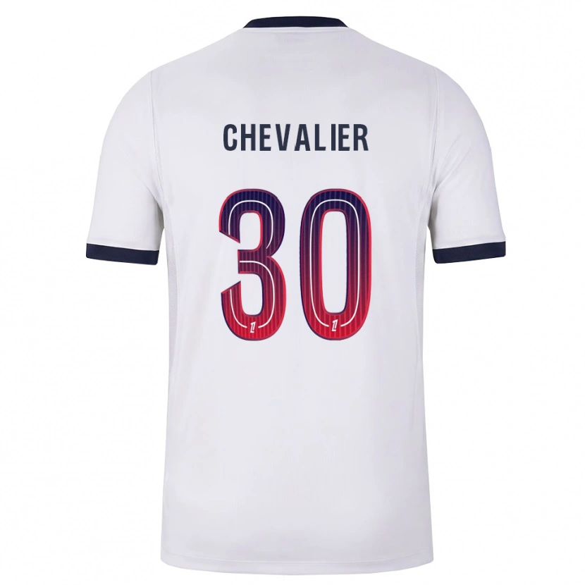 Danxen Homme Maillot Lucas Chevalier #30 Blanc Noir Rouge Tenues Extérieur 2026/27 T-Shirt