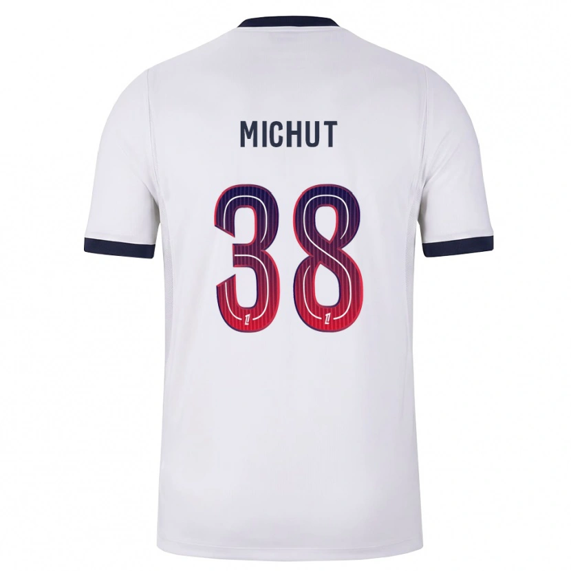 Danxen Homme Maillot Edouard Michut #38 Blanc Noir Rouge Tenues Extérieur 2026/27 T-Shirt