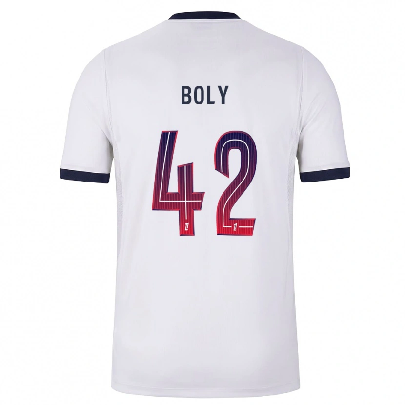 Danxen Homme Maillot David Boly #42 Blanc Noir Rouge Tenues Extérieur 2026/27 T-Shirt