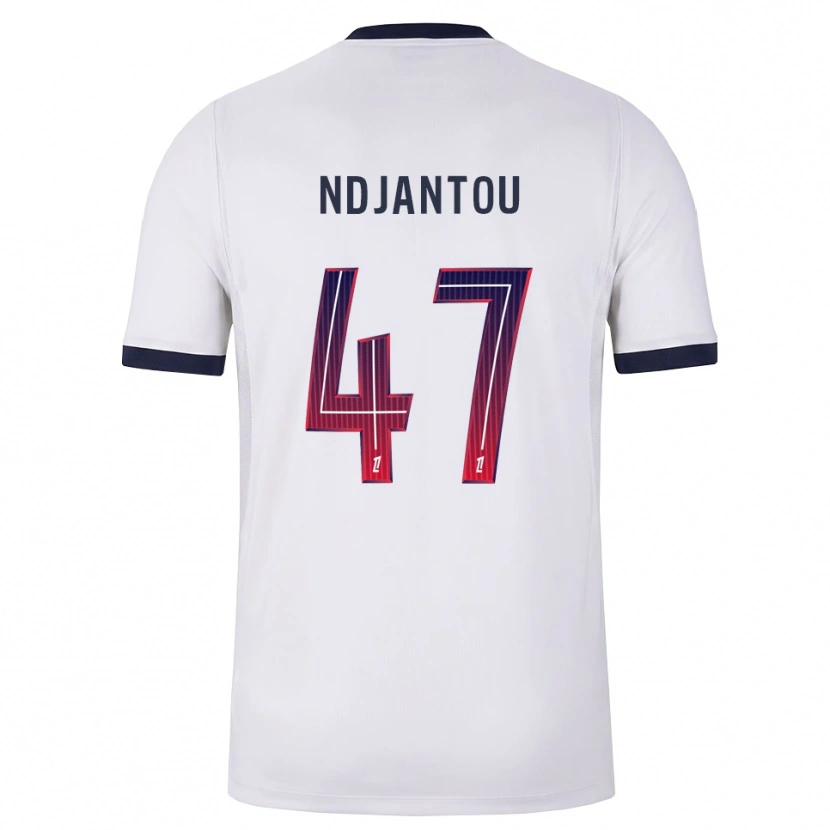 Danxen Homme Maillot Quentin Ndjantou #47 Blanc Noir Rouge Tenues Extérieur 2026/27 T-Shirt