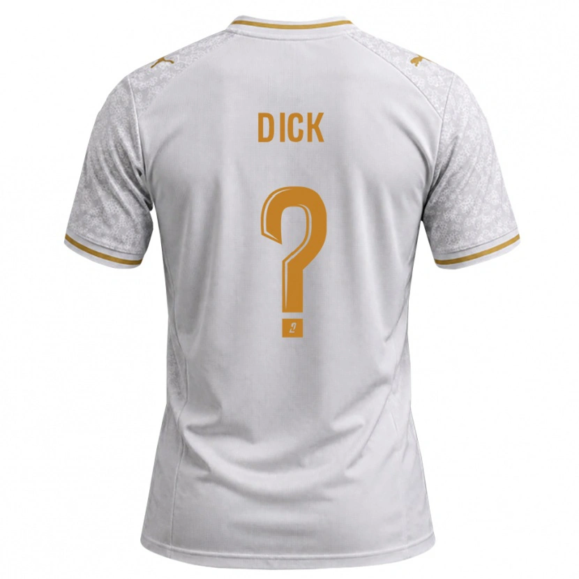 Danxen Homme Maillot Livingstone Dick #0 Blanc Gris Goldenrod Tenues Extérieur 2026/27 T-Shirt