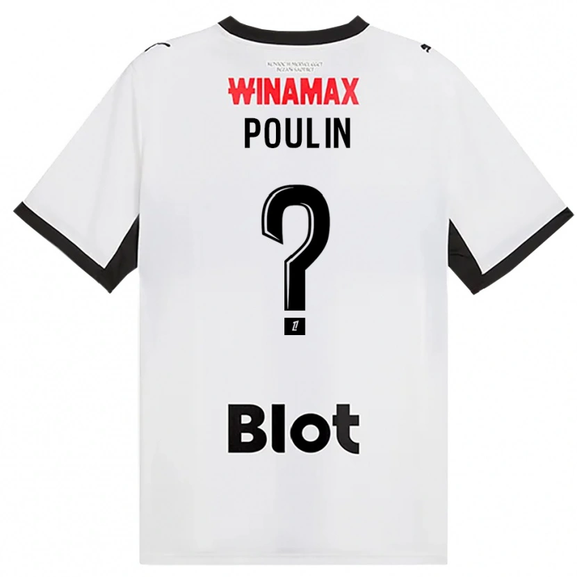 Danxen Homme Maillot Liam Poulin #0 Noir Blanc Rouge Tenues Extérieur 2026/27 T-Shirt