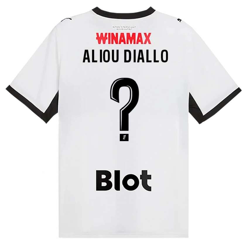 Danxen Homme Maillot Mamadou Aliou Diallo #0 Noir Blanc Rouge Tenues Extérieur 2026/27 T-Shirt