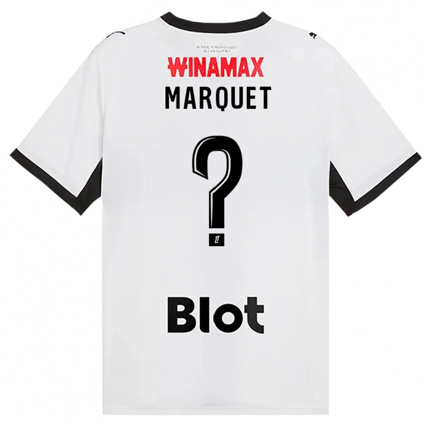 Danxen Homme Maillot Pacôme Marquet #0 Noir Blanc Rouge Tenues Extérieur 2026/27 T-Shirt