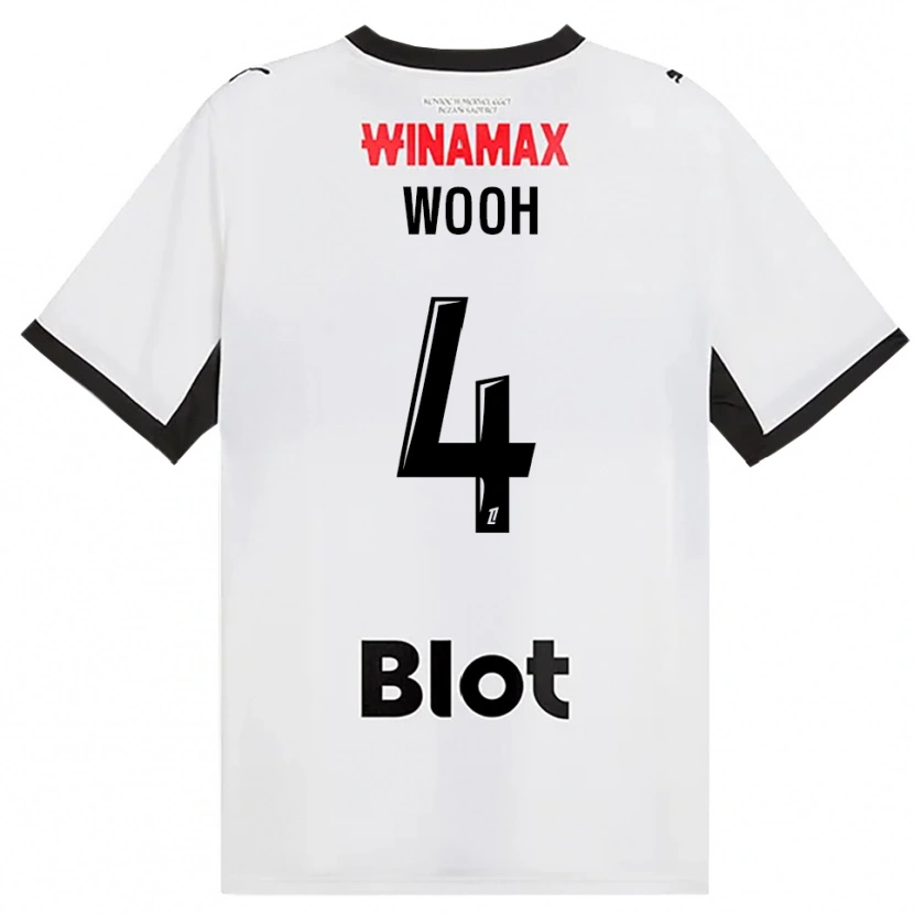 Danxen Homme Maillot Christopher Wooh #4 Noir Blanc Rouge Tenues Extérieur 2026/27 T-Shirt
