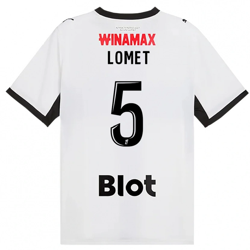 Danxen Homme Maillot Ruben Lomet #5 Noir Blanc Rouge Tenues Extérieur 2026/27 T-Shirt