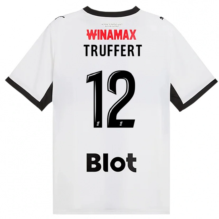 Danxen Homme Maillot Florian Truffert #12 Noir Blanc Rouge Tenues Extérieur 2026/27 T-Shirt