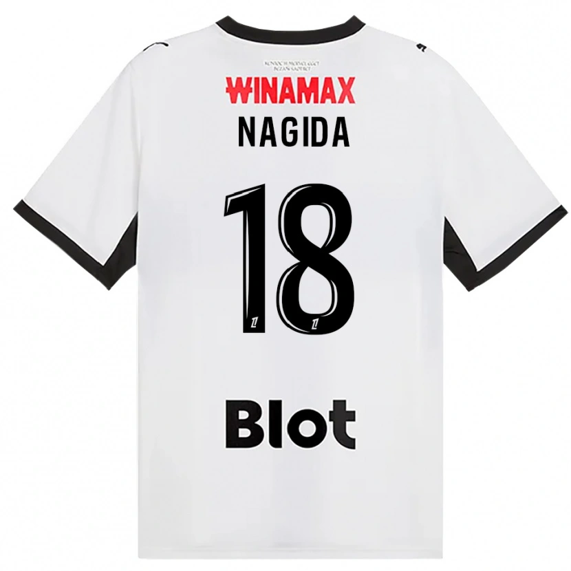Danxen Homme Maillot Mahamadou Nagida #18 Noir Blanc Rouge Tenues Extérieur 2026/27 T-Shirt
