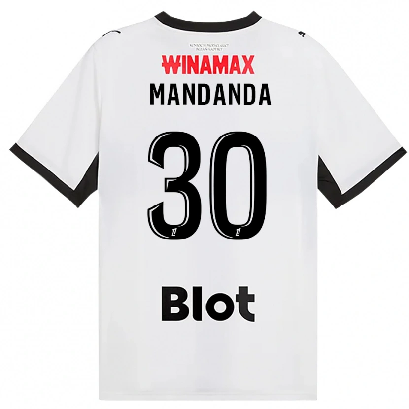 Danxen Homme Maillot Steve Mandanda #30 Noir Blanc Rouge Tenues Extérieur 2026/27 T-Shirt