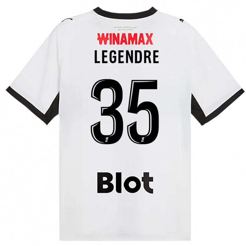Danxen Homme Maillot Elías Legendre Quiñónez #35 Noir Blanc Rouge Tenues Extérieur 2026/27 T-Shirt