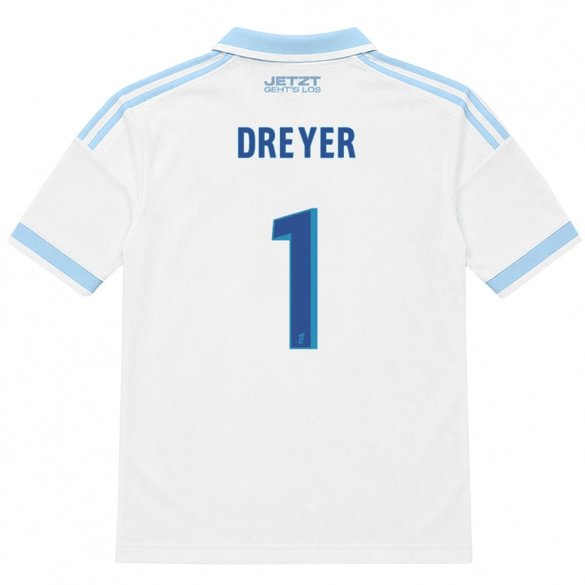 Danxen Homme Maillot Matthieu Dreyer #1 Bleu Ciel Clair Blanc Rouge Tenues Extérieur 2026/27 T-Shirt