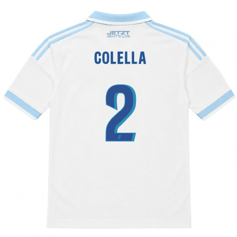 Danxen Homme Maillot Hugo Colella #2 Bleu Ciel Clair Blanc Rouge Tenues Extérieur 2026/27 T-Shirt