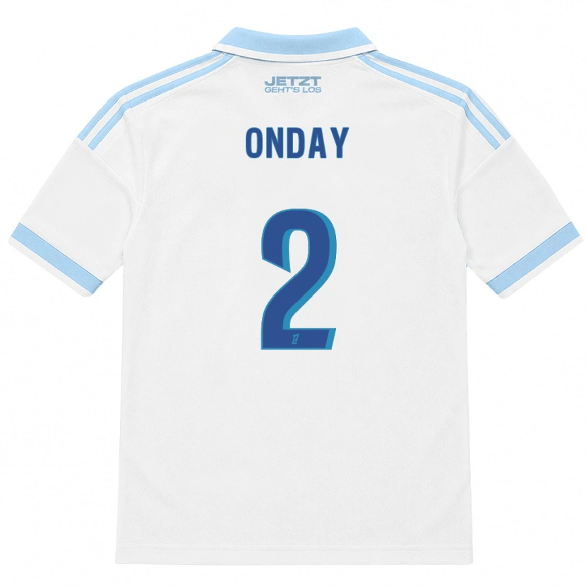 Danxen Homme Maillot Georges Onday #2 Bleu Ciel Clair Blanc Rouge Tenues Extérieur 2026/27 T-Shirt