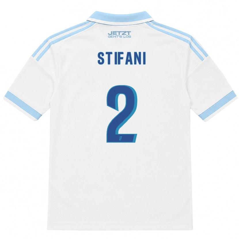 Danxen Homme Maillot Nolaan Stifani #2 Bleu Ciel Clair Blanc Rouge Tenues Extérieur 2026/27 T-Shirt