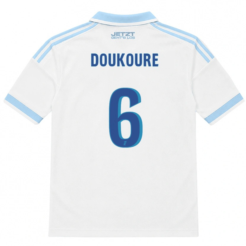 Danxen Homme Maillot Ismaël Doukouré #6 Bleu Ciel Clair Blanc Rouge Tenues Extérieur 2026/27 T-Shirt