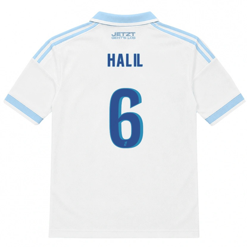 Danxen Homme Maillot Fouad Halil #6 Bleu Ciel Clair Blanc Rouge Tenues Extérieur 2026/27 T-Shirt
