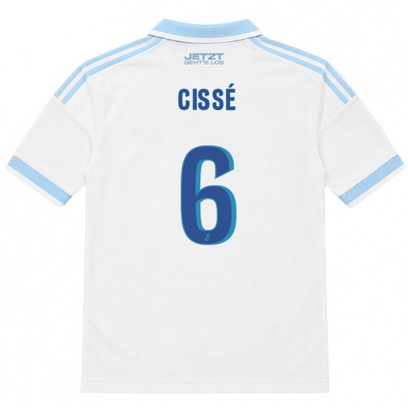 Danxen Homme Maillot Amadou Cissé #6 Bleu Ciel Clair Blanc Rouge Tenues Extérieur 2026/27 T-Shirt