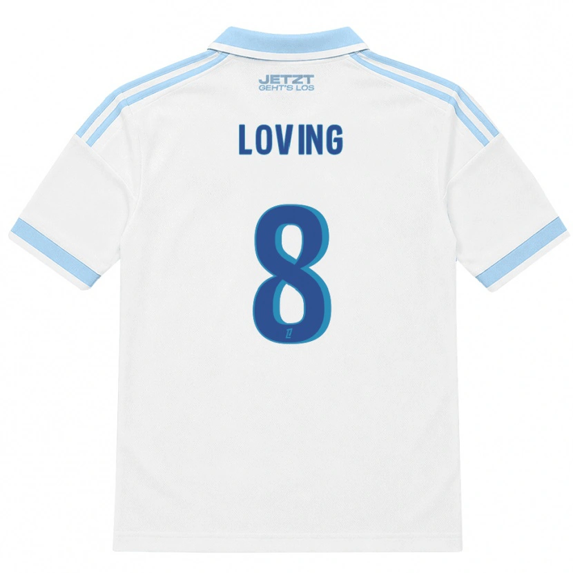Danxen Homme Maillot Emma Loving #8 Bleu Ciel Clair Blanc Rouge Tenues Extérieur 2026/27 T-Shirt