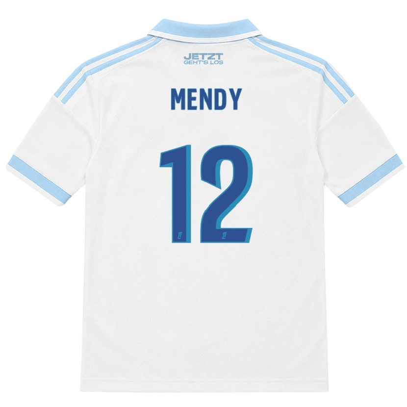 Danxen Homme Maillot François Mendy #12 Bleu Ciel Clair Blanc Rouge Tenues Extérieur 2026/27 T-Shirt