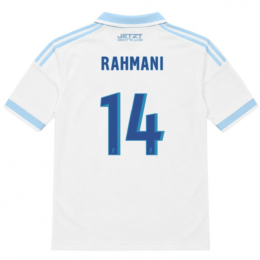 Danxen Homme Maillot Nessim Rahmani #14 Bleu Ciel Clair Blanc Rouge Tenues Extérieur 2026/27 T-Shirt
