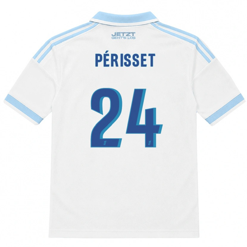 Danxen Homme Maillot Ève Périsset #24 Bleu Ciel Clair Blanc Rouge Tenues Extérieur 2026/27 T-Shirt