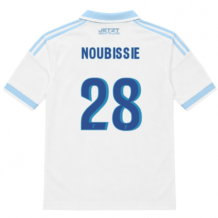 Danxen Homme Maillot Tyrese Noubissie #28 Bleu Ciel Clair Blanc Rouge Tenues Extérieur 2026/27 T-Shirt
