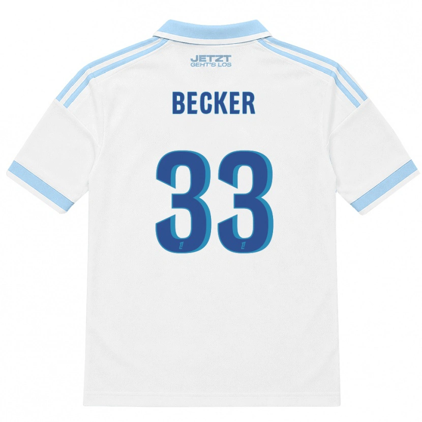 Danxen Homme Maillot Yoann Becker #33 Bleu Ciel Clair Blanc Rouge Tenues Extérieur 2026/27 T-Shirt
