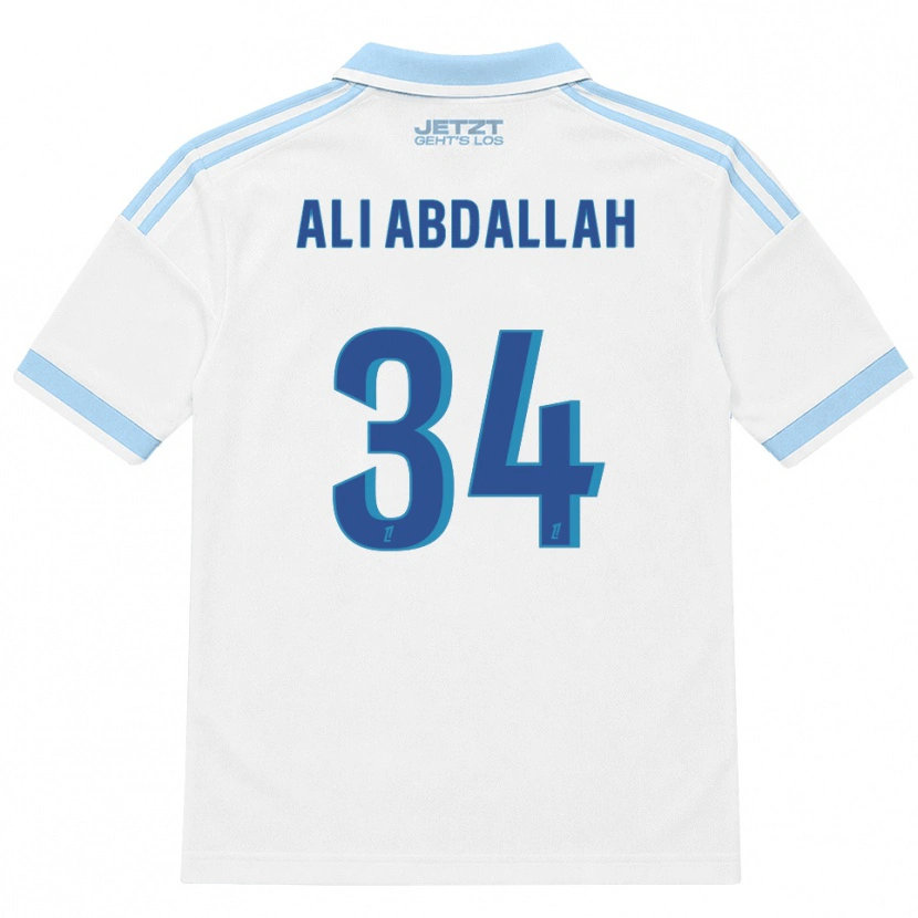 Danxen Homme Maillot Aboubacar Ali Abdallah #34 Bleu Ciel Clair Blanc Rouge Tenues Extérieur 2026/27 T-Shirt
