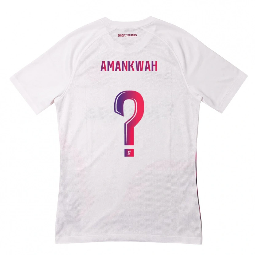 Danxen Homme Maillot Marlon Amankwah #0 Blanc Rose Violet Tenues Extérieur 2026/27 T-Shirt