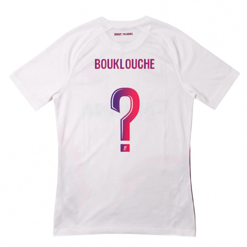 Danxen Homme Maillot Kelyan Bouklouche #0 Blanc Rose Violet Tenues Extérieur 2026/27 T-Shirt