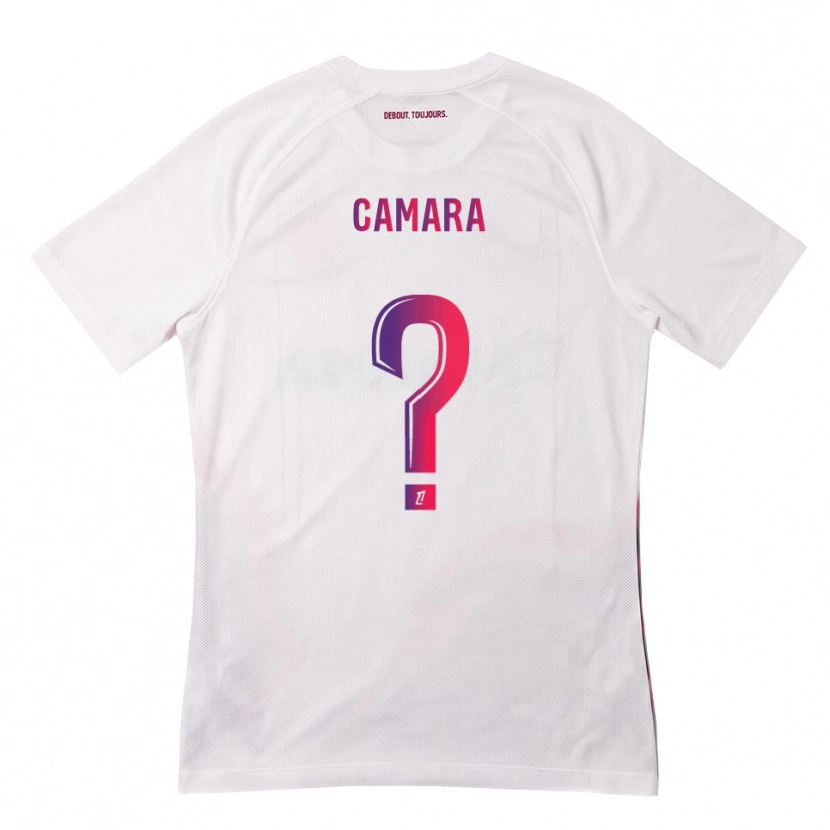 Danxen Homme Maillot Amadou Camara #0 Blanc Rose Violet Tenues Extérieur 2026/27 T-Shirt