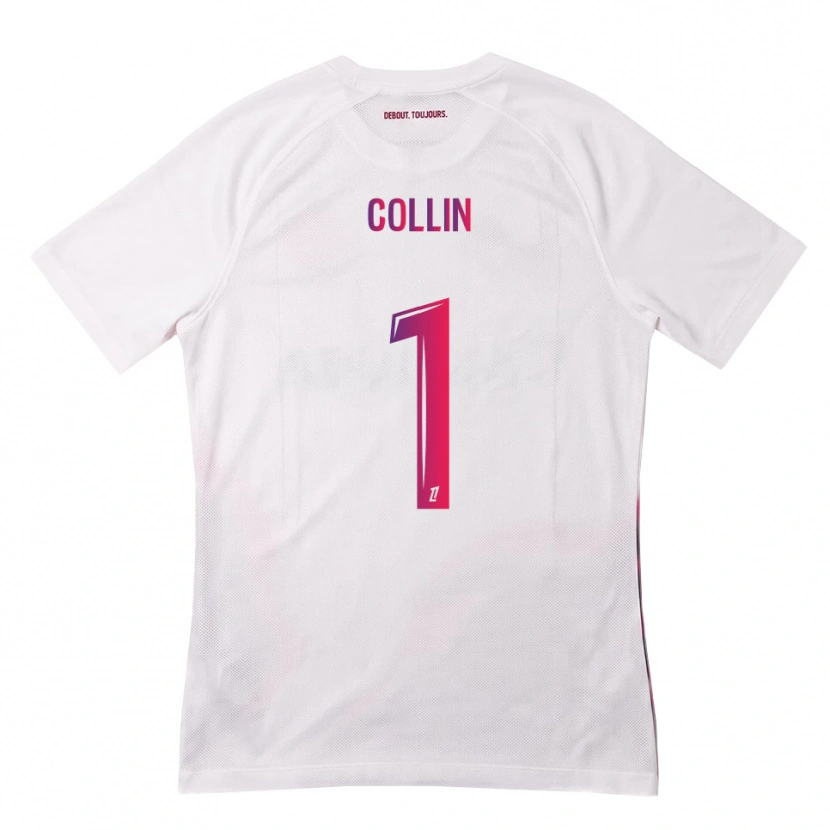 Danxen Homme Maillot Théo Collin #1 Blanc Rose Violet Tenues Extérieur 2026/27 T-Shirt