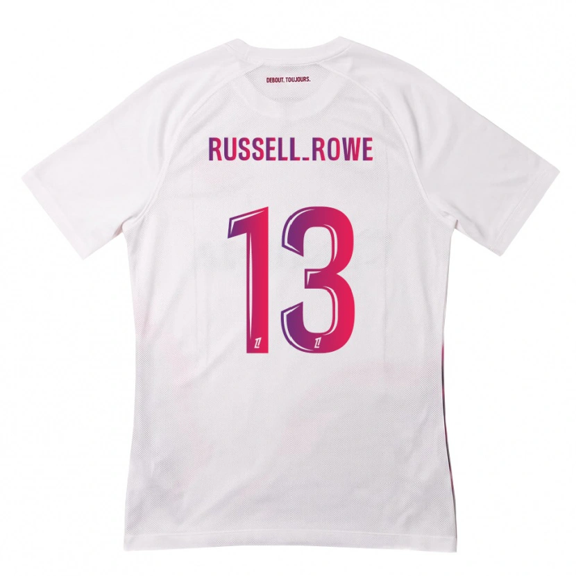 Danxen Homme Maillot Jacen Russell-Rowe #13 Blanc Rose Violet Tenues Extérieur 2026/27 T-Shirt