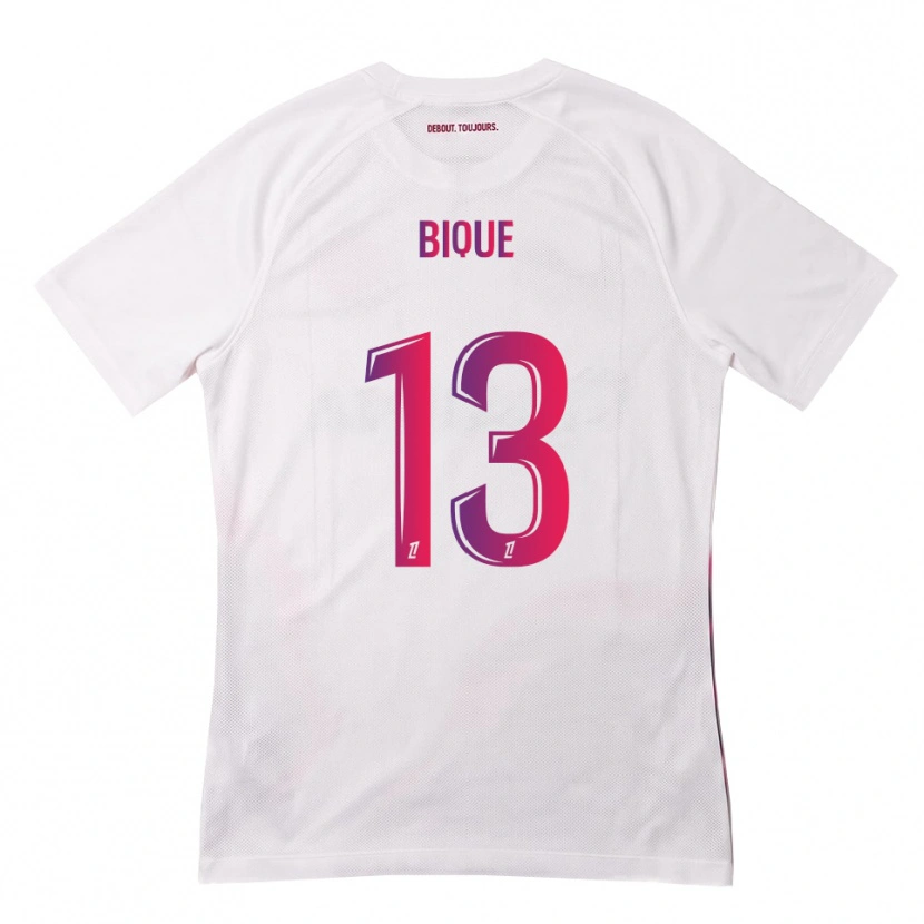 Danxen Homme Maillot Darren Bique #13 Blanc Rose Violet Tenues Extérieur 2026/27 T-Shirt
