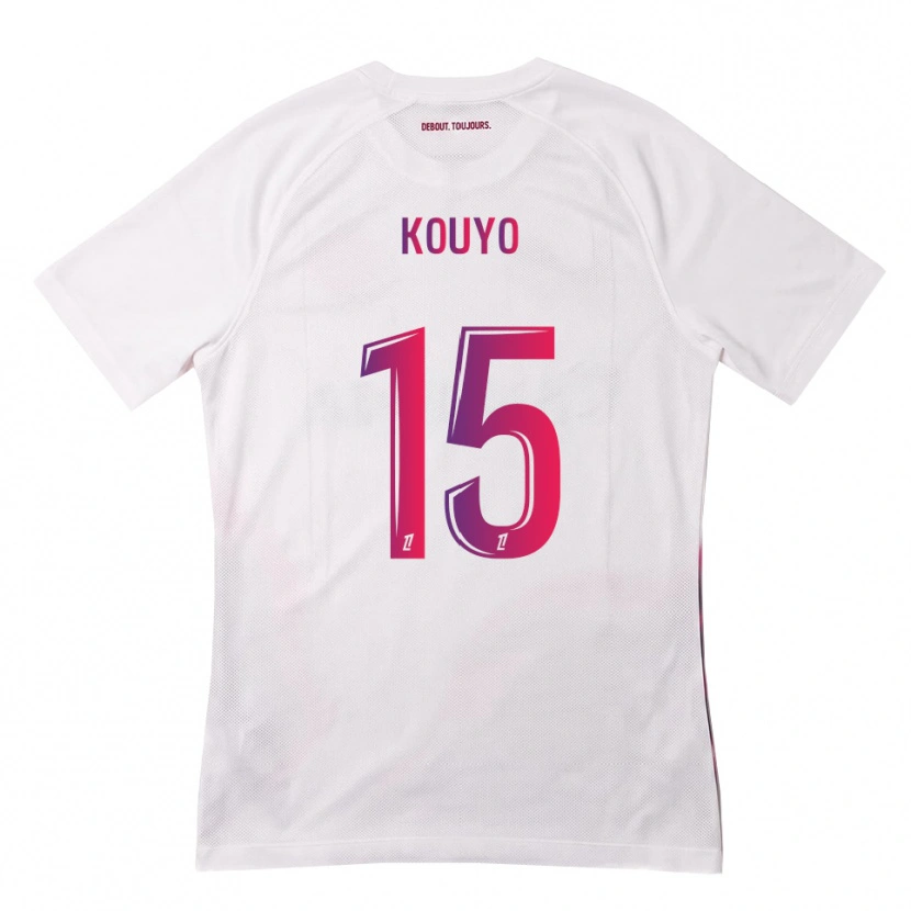 Danxen Homme Maillot Dan Kouyo #15 Blanc Rose Violet Tenues Extérieur 2026/27 T-Shirt