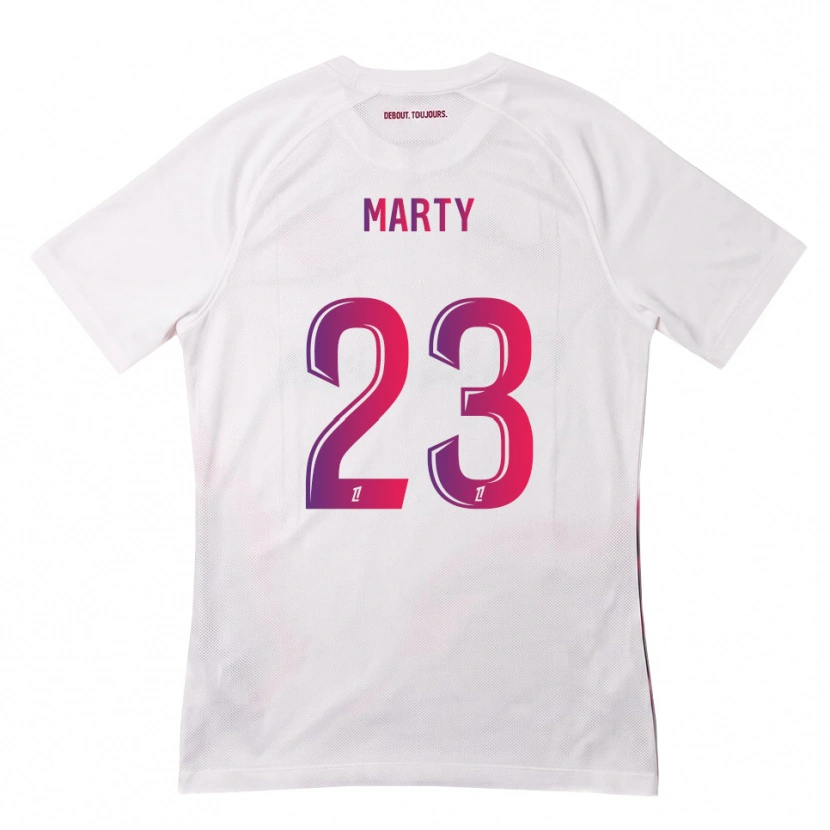 Danxen Homme Maillot Chloé Marty #23 Blanc Rose Violet Tenues Extérieur 2026/27 T-Shirt