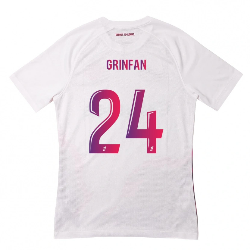 Danxen Homme Maillot Roma Grinfan #24 Blanc Rose Violet Tenues Extérieur 2026/27 T-Shirt