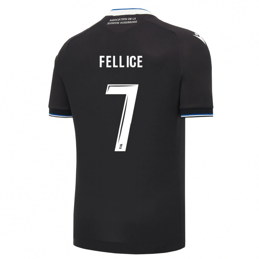 Danxen Homme Maillot Abdel-Malik Fellice #7 Noir Bleu Blanc Tenues Extérieur 2026/27 T-Shirt