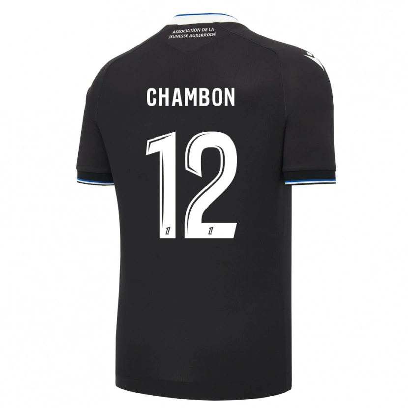 Danxen Homme Maillot Maxence Chambon #12 Noir Bleu Blanc Tenues Extérieur 2026/27 T-Shirt