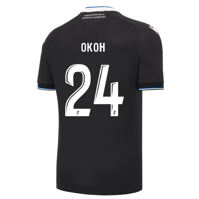 Danxen Homme Maillot Bryan Okoh #24 Noir Bleu Blanc Tenues Extérieur 2026/27 T-Shirt