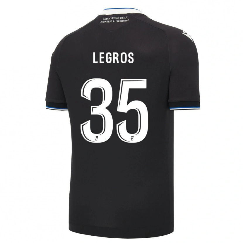 Danxen Homme Maillot Elikya Legros #35 Noir Bleu Blanc Tenues Extérieur 2026/27 T-Shirt