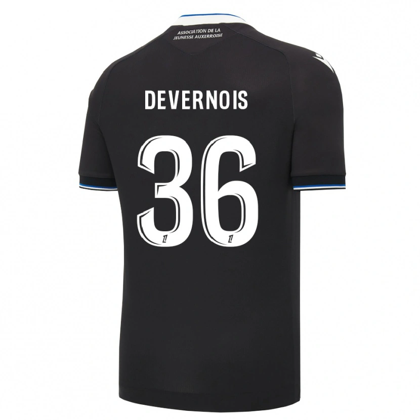Danxen Homme Maillot Tidiane Devernois #36 Noir Bleu Blanc Tenues Extérieur 2026/27 T-Shirt