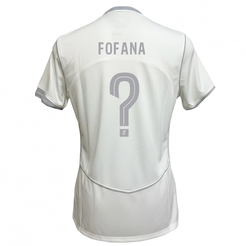 Danxen Homme Maillot N'faly Fofana #0 Blanc Gris Tenues Extérieur 2026/27 T-Shirt