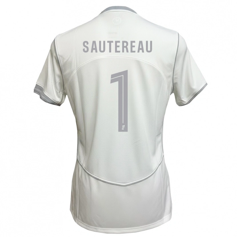Danxen Homme Maillot Enzo Sautereau #1 Blanc Gris Tenues Extérieur 2026/27 T-Shirt