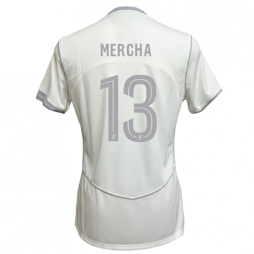 Danxen Homme Maillot Yanis Mercha #13 Blanc Gris Tenues Extérieur 2026/27 T-Shirt