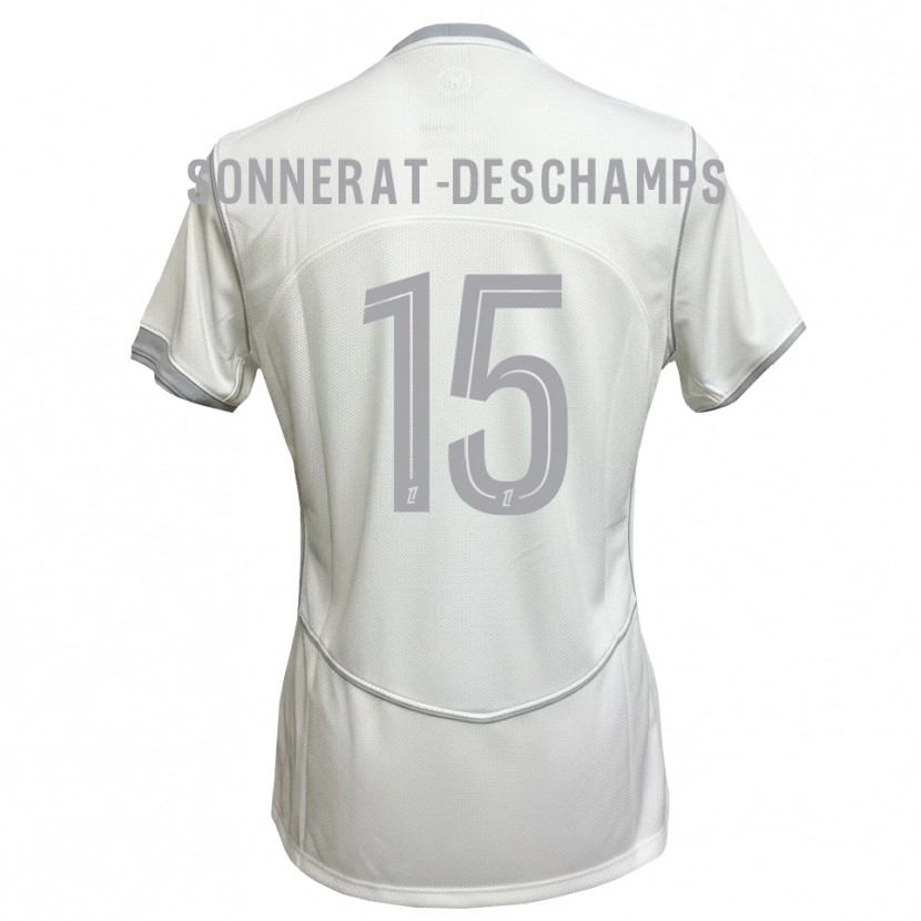 Danxen Homme Maillot Nattio Sonnerat #15 Blanc Gris Tenues Extérieur 2026/27 T-Shirt