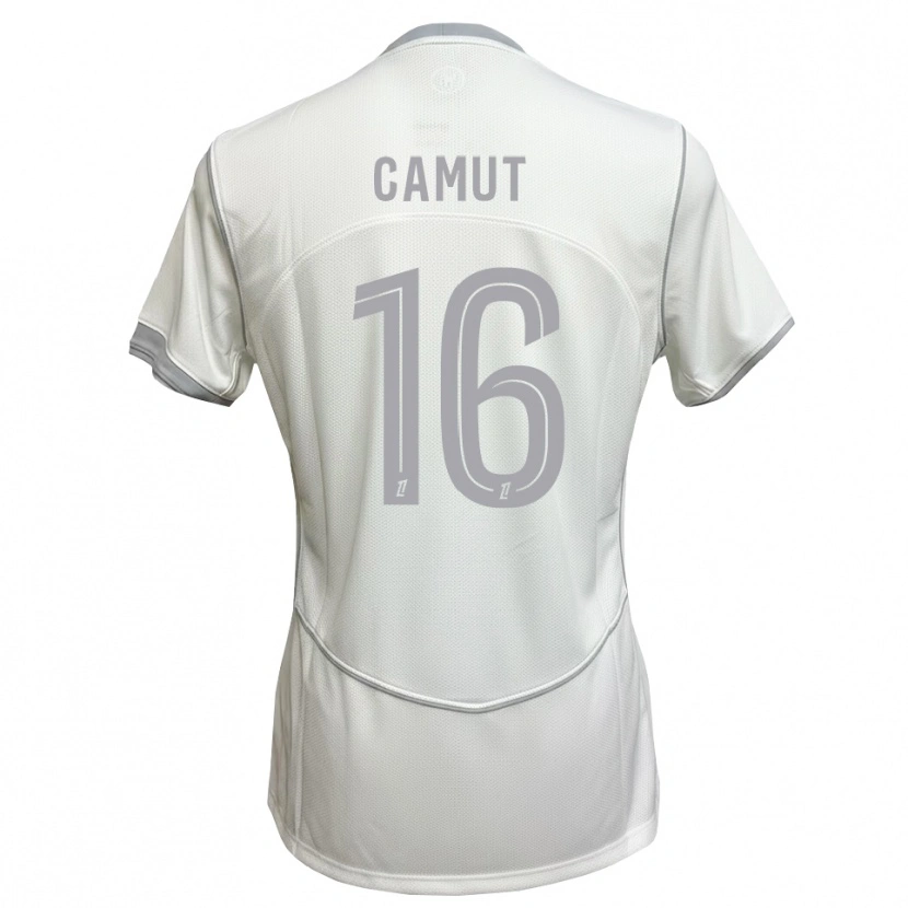 Danxen Homme Maillot Maël Camut #16 Blanc Gris Tenues Extérieur 2026/27 T-Shirt
